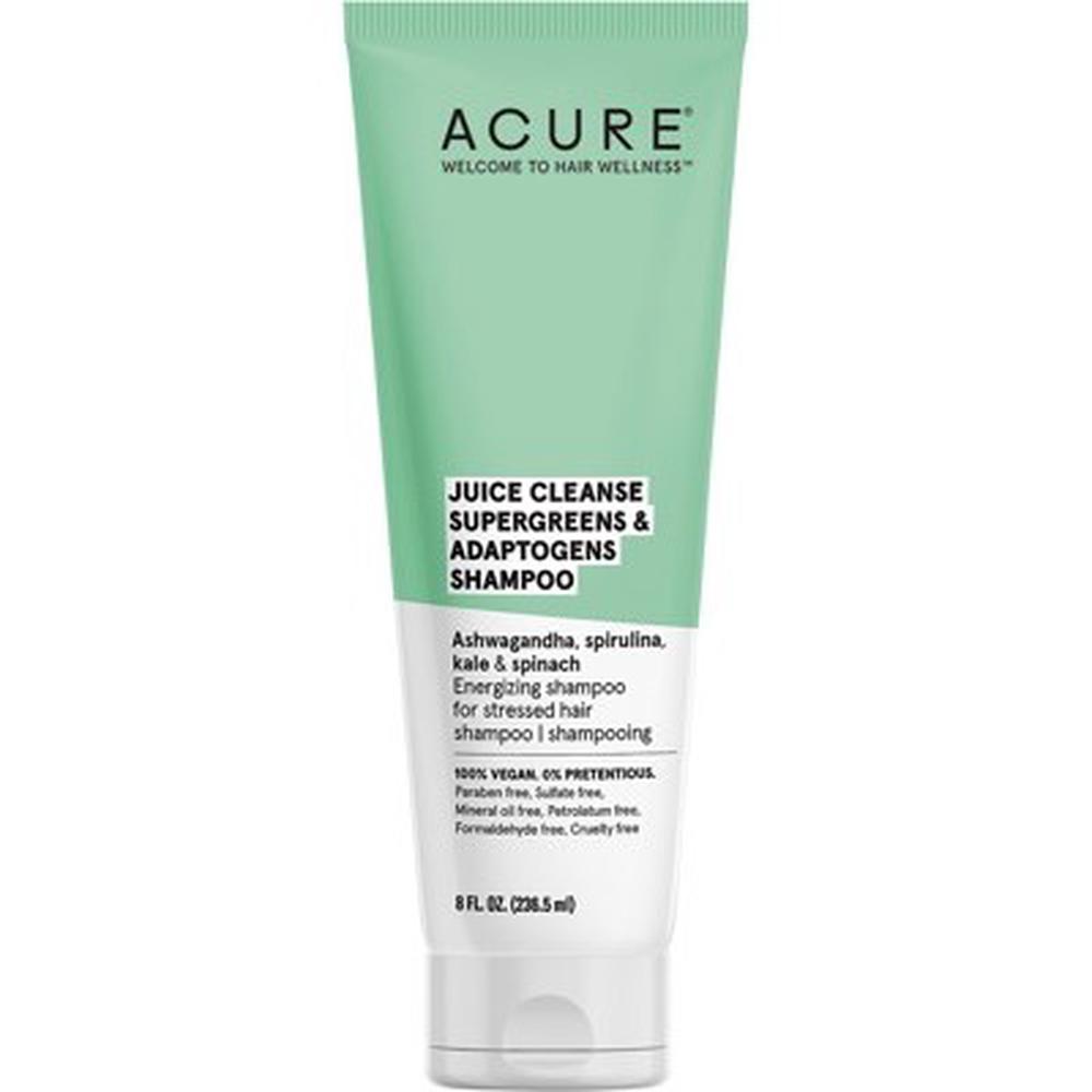 Acure Juice Cleanse Supergreens & Adaptogens Shampoo - 236mL, 0813424022660