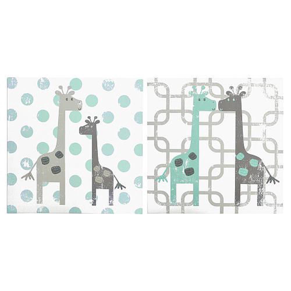 The Peanut Shell Uptown Giraffe Set Of 2 Canvas Wall Art The Peanut Shell Uptown Giraffe Set Of 2 Canvas Wall Art