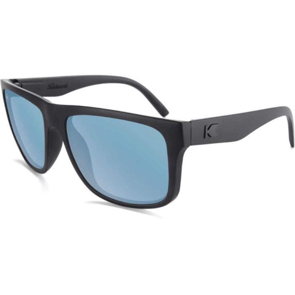 Knockaround Torrey Pines Sunglasses (Matte Black on Black/Sky Blue ...