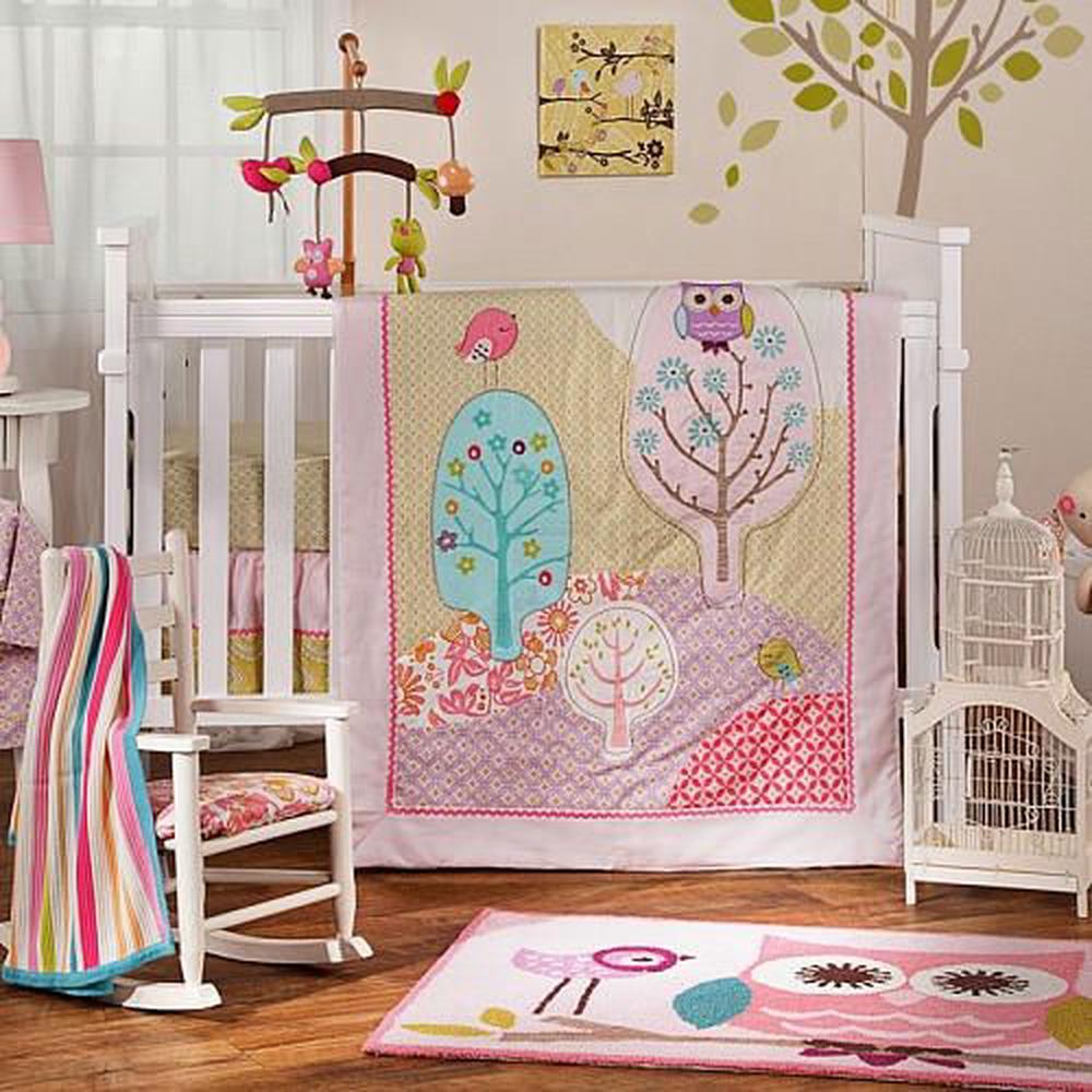 Living Textiles Lolli Living Poppy Seed 4 Piece Crib Bedding Set