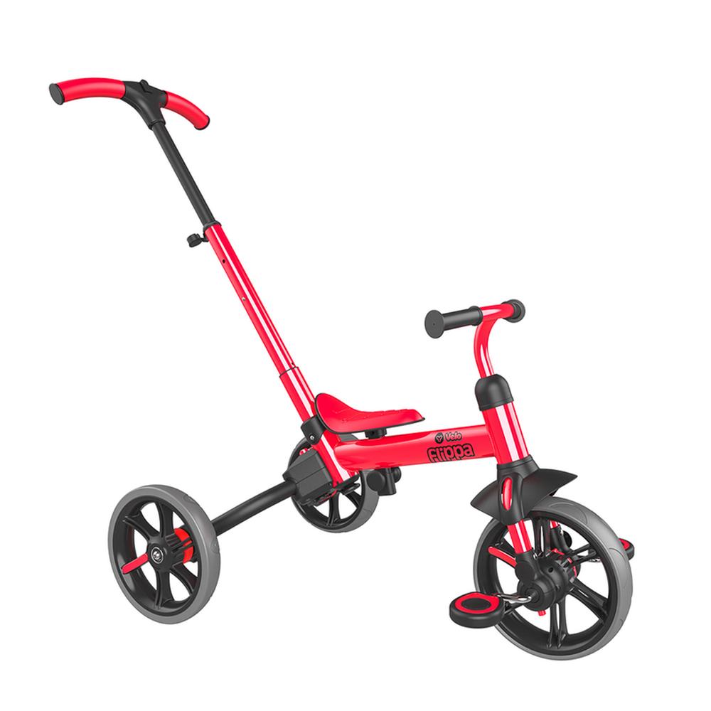 YVelo Flippa 4-in-1 Trike (Red), 0816661028358