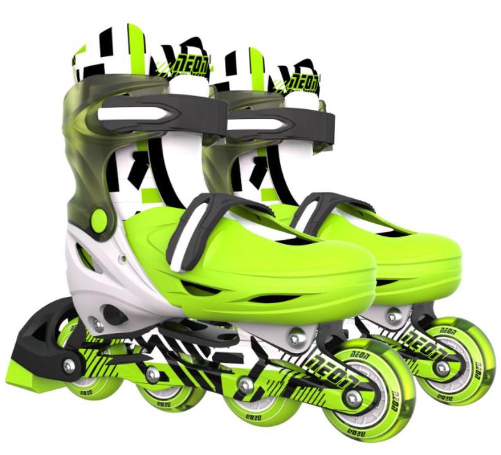 Neon In line Skates (Green/Black), 0816661029393
