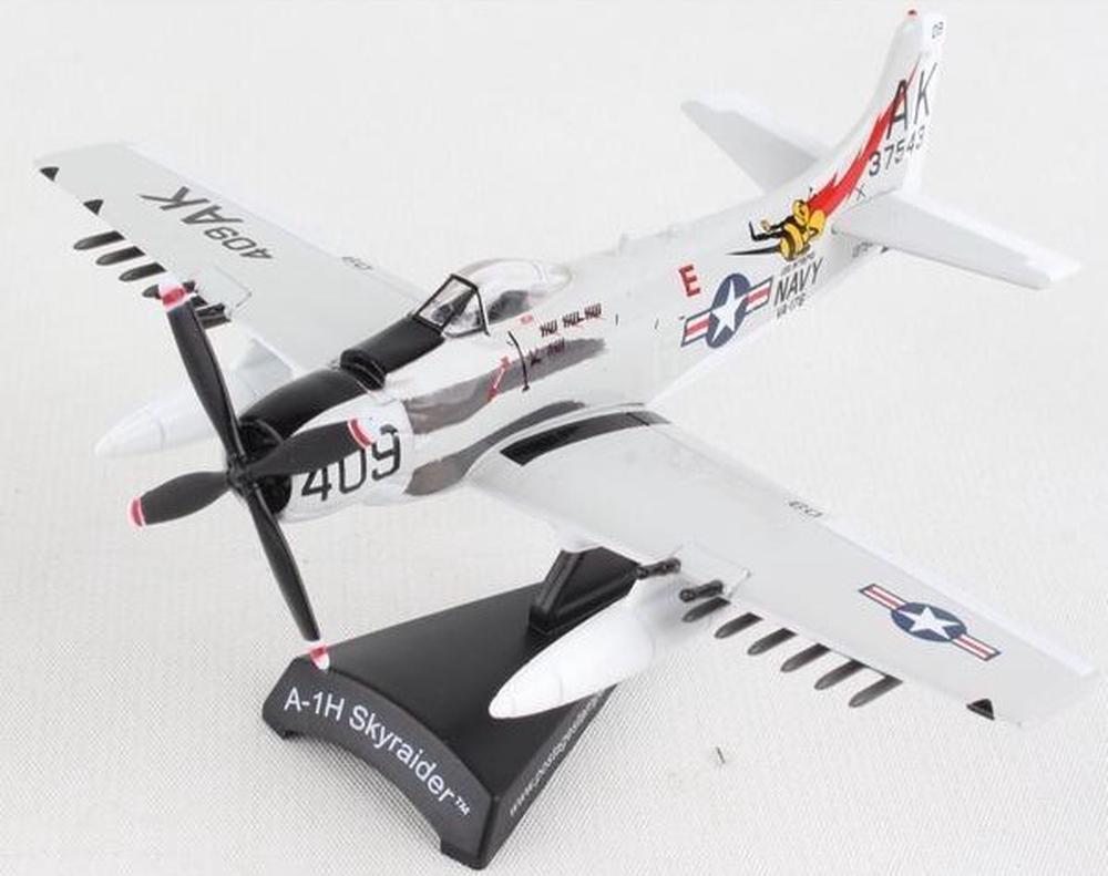Postage Stamp A1H Skyraider Papoose Flight 1100 Scale Diecast Aircraft