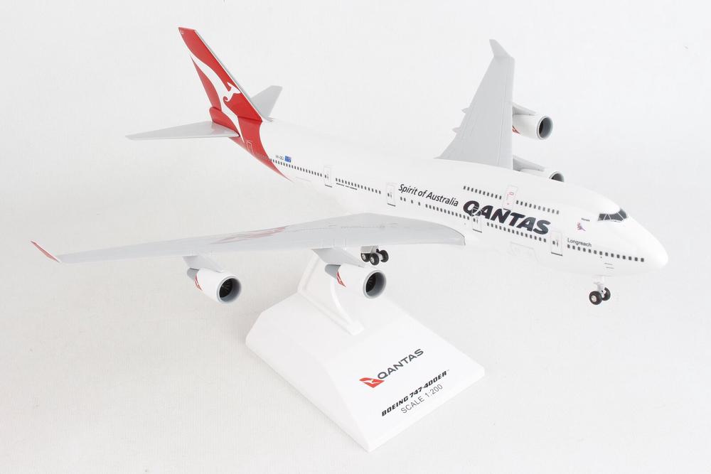 Qantas B747-400 Queen of the Skies VH-OEJ 1:200 Scale Diecast Aircraft, 0817346027857