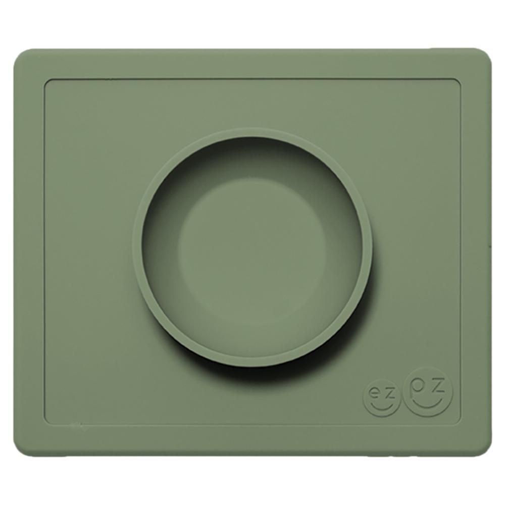 EZPZ Happy Bowl (Olive), 0818156023459