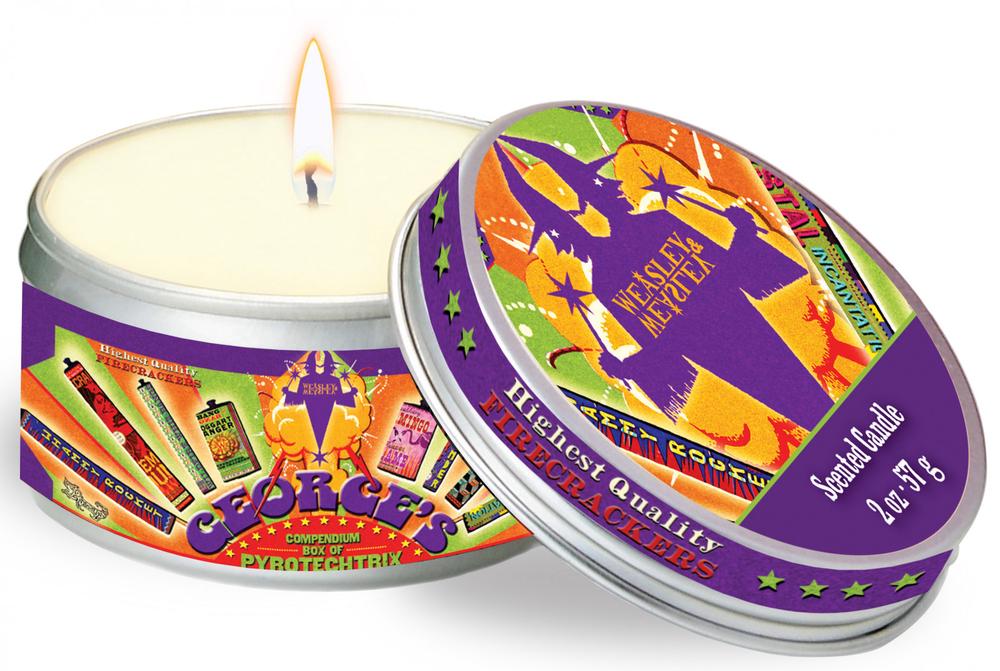 Insight Editions Harry Potter Scented Candle Weasleys Wizard Wheezes