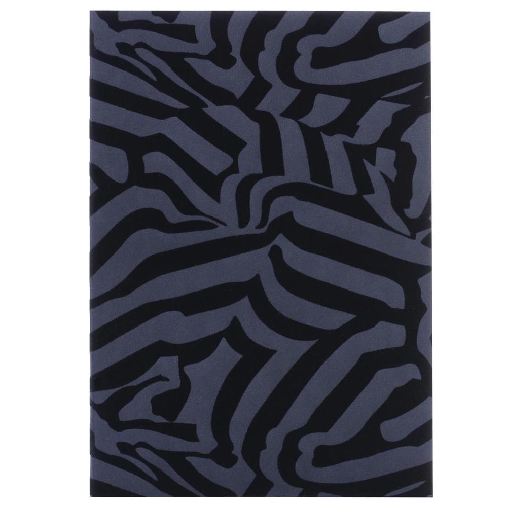 Christian Lacroix Riviera Workbook (Black Flock) - A5, 0818717010348