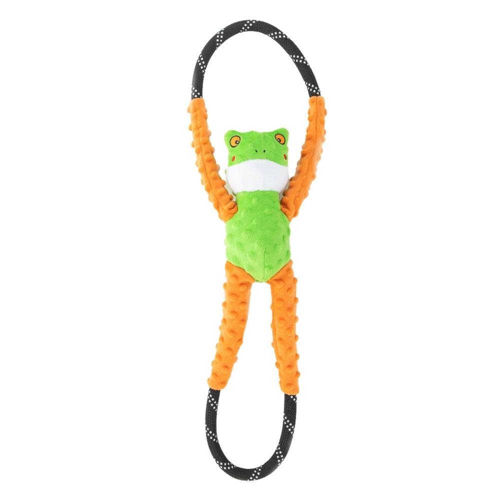 Zippy Paws RopeTugz Squeaker Dog Toy (Tree Frog) Buy online at The Nile