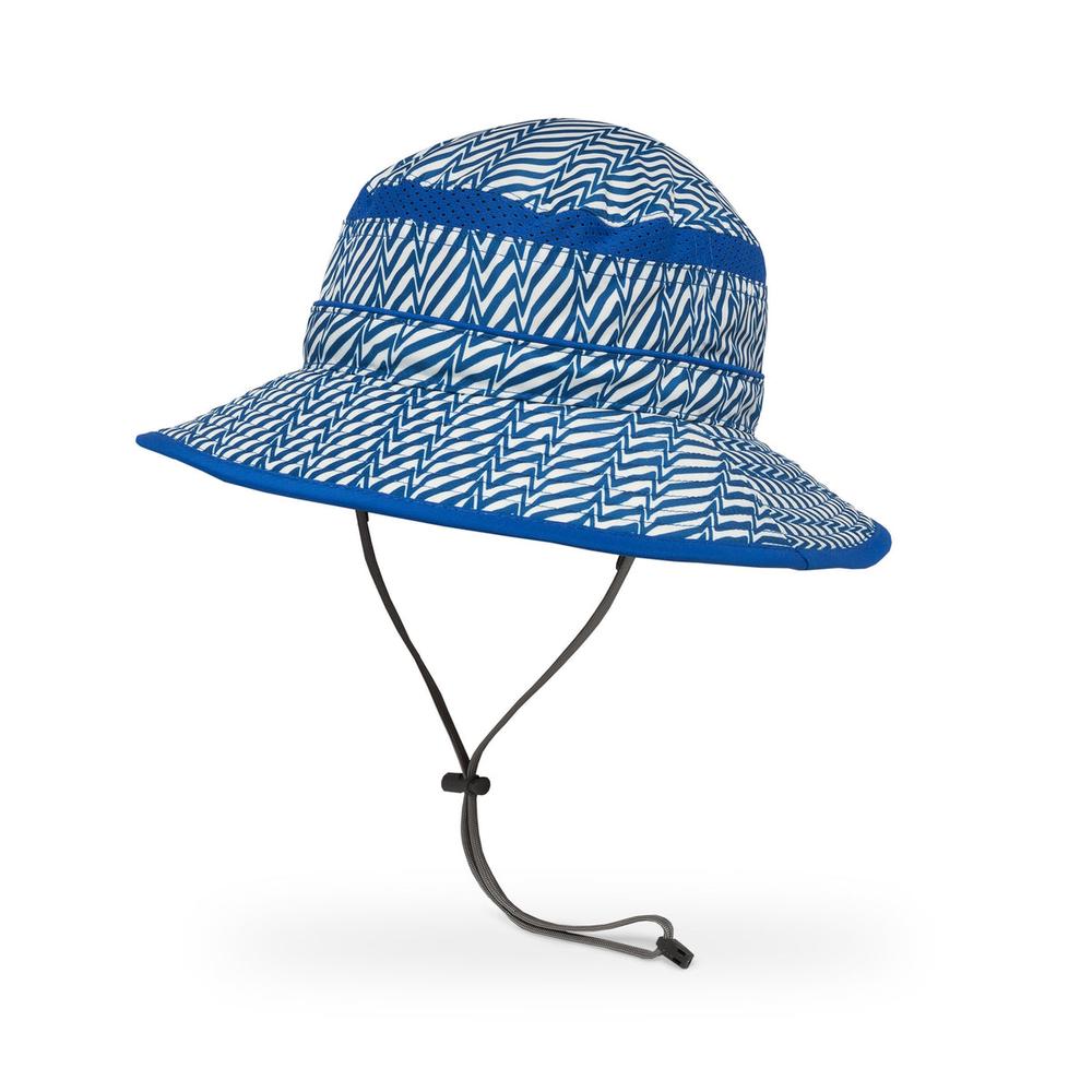 Sunday Afternoons Kids Fun Bucket Hat (Blue Electric Stripe) - Medium, 0818865023146