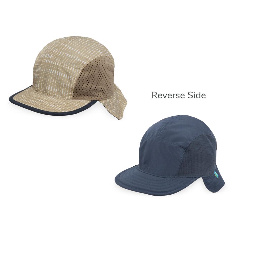 Infant SunFlip Cap (Natural Grass Mat/Captains Navy), 0818865024235