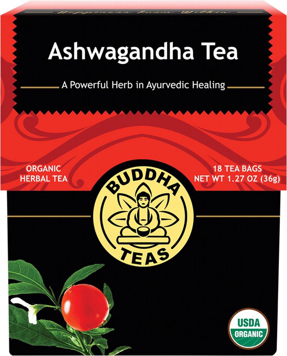 Organic Herbal Tea Bags (Ashwagandha Tea), 18 Piece, 0819005010644