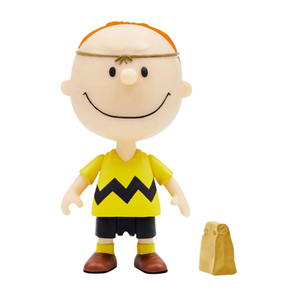 Peanuts - Charlie Brown with Mask ReAction Figure - 3.75 Inch, 0840049808997