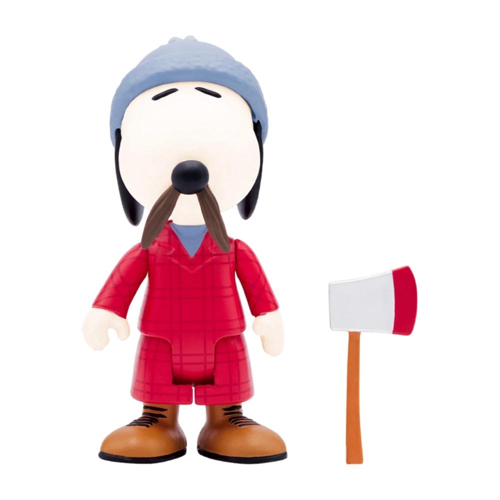 Peanuts - Lumberjack Snoopy ReAction Figure - 3.75 Inch, 0840049817098