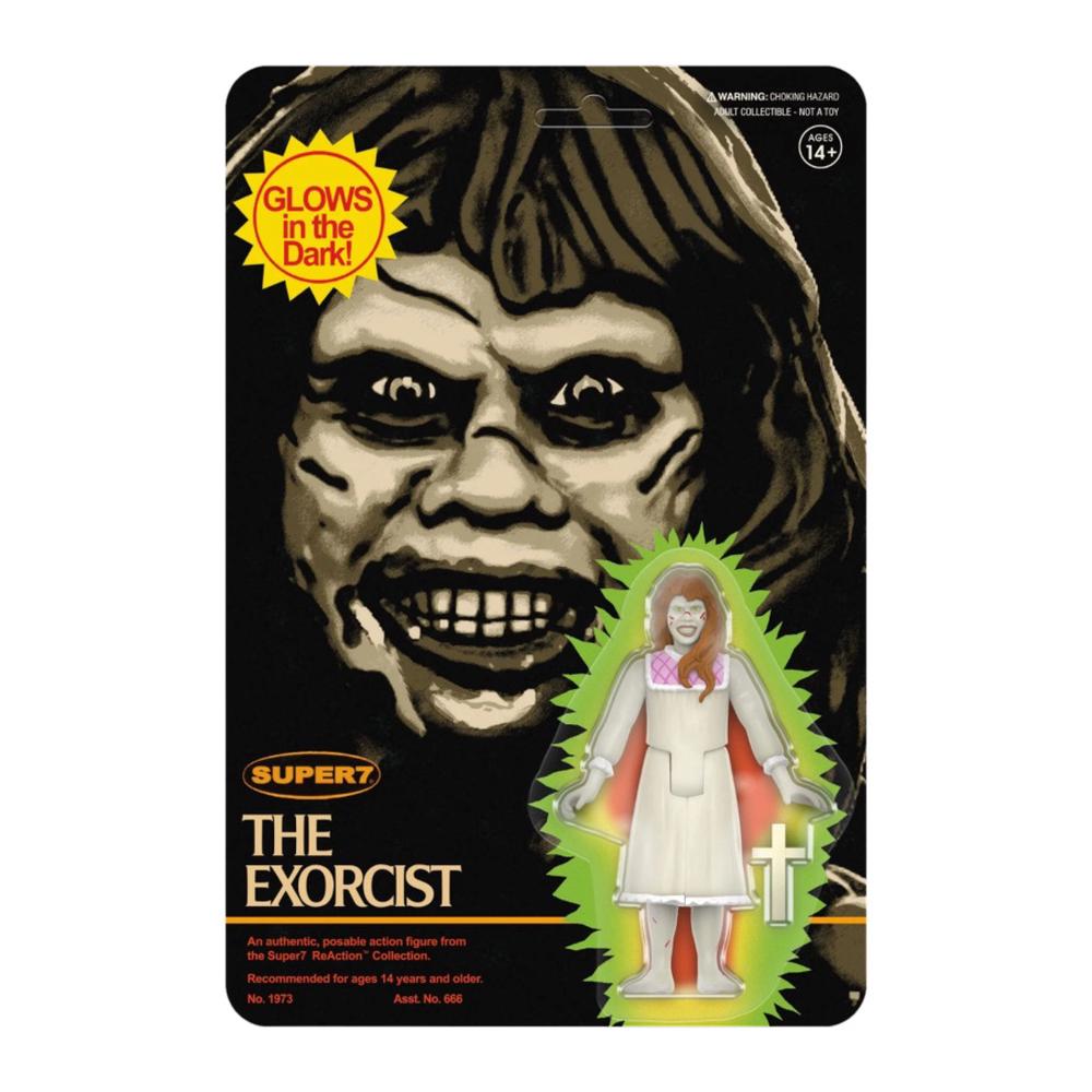 Super7 Exorcist - Regan (Monster Glow) Reaction Figure - 3.75 Inch, 0840049876675