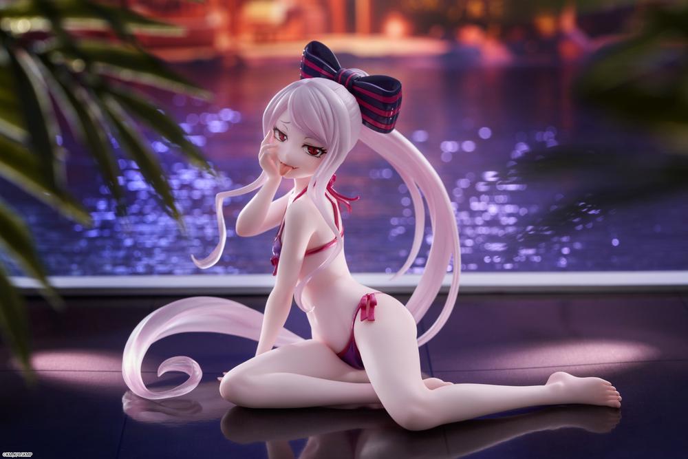 TAITO Overlord Desktop Cute Shalltear Figure (Swimsuit Version), 0840342403394