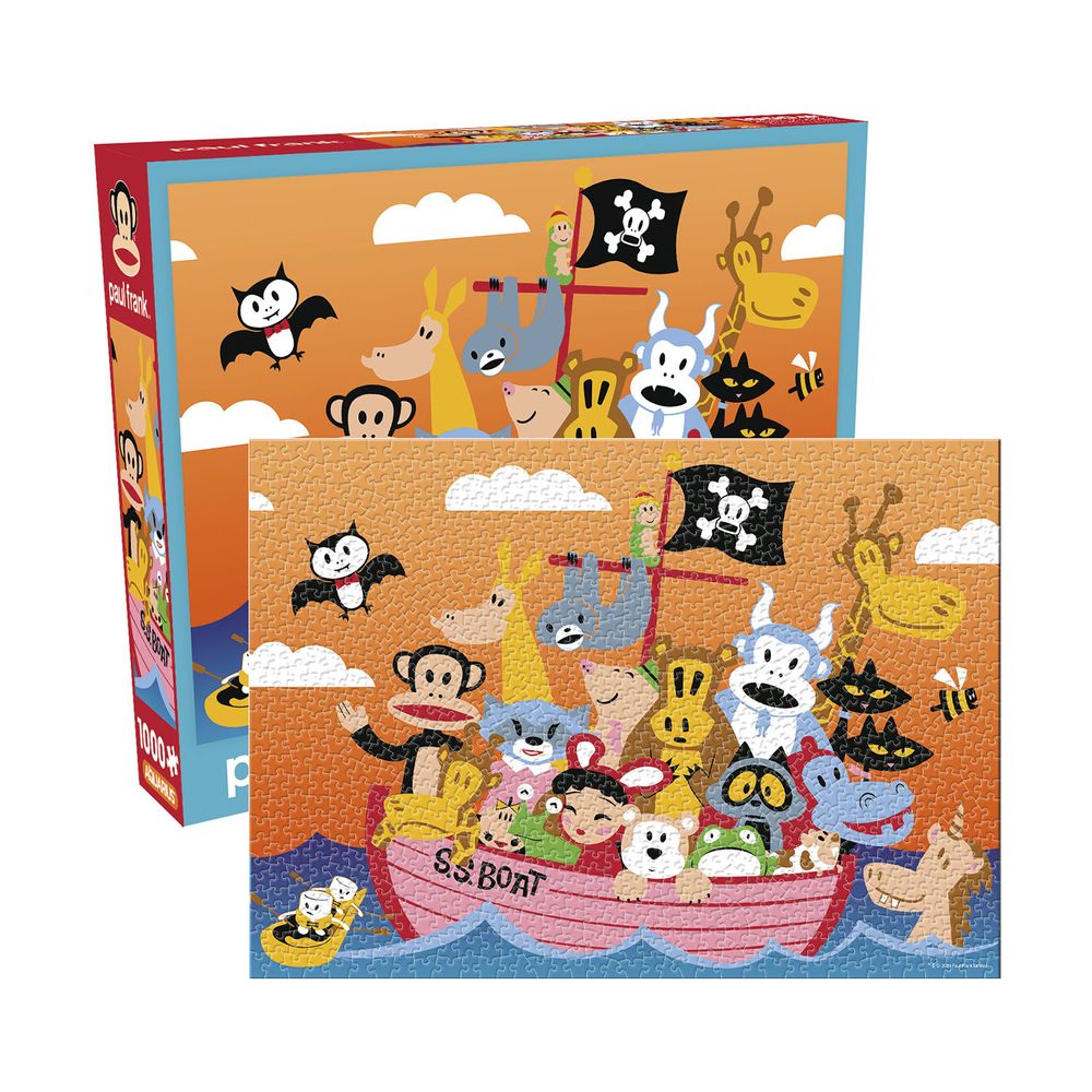 Aquarius Paul Frank Pirate Ship 1000 Piece Jigsaw Puzzle - Officially Licensed, Glare-Free, 20"x28", Collectible - View #4