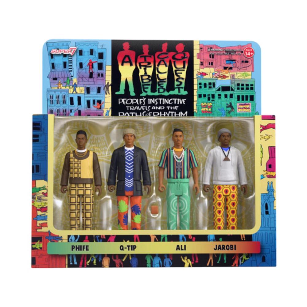 Super7 A Tribe Called Quest - People's Instinctive Travels & the Paths of Rhythm ReAction Figure Set, 4 Pack, 0840418801079