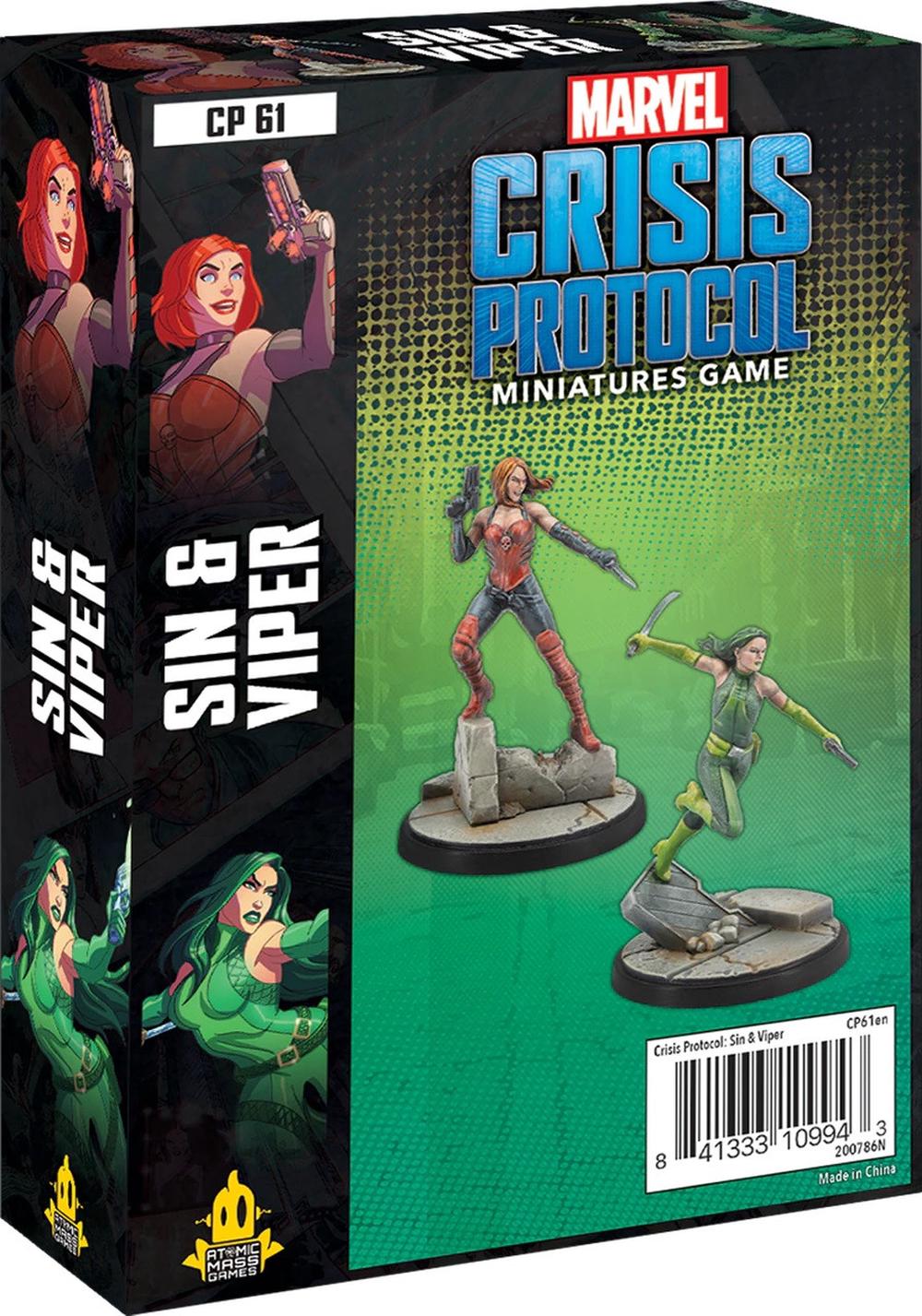 Marvel Crisis Protocol Sin and Viper Tabletop Game, 0841333109943