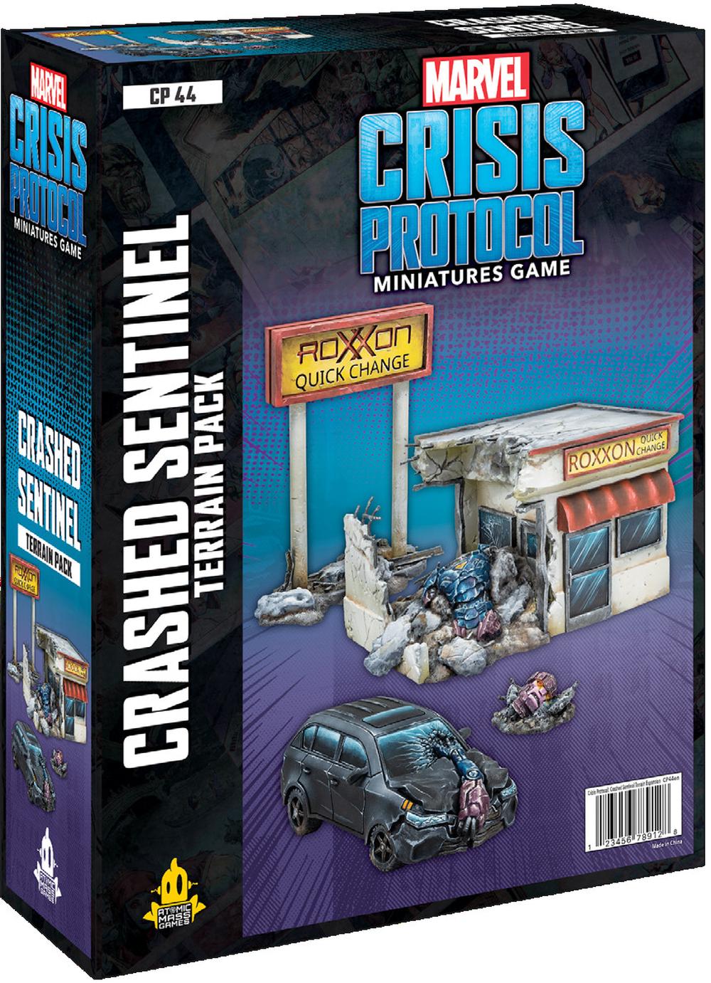 Atomic Mass Games Marvel Crisis Protocol - Crashed Sentinel Terrain Pack, 0841333116255