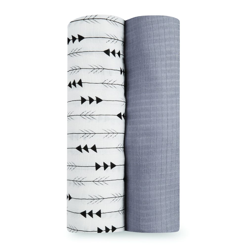 aden by aden + anais Bamboo Swaddles, 2 Pack (Flying Arrow) Buy