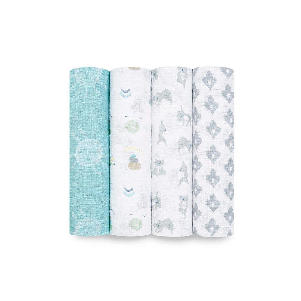 aden + anais Classic Swaddles, 4 Pack (Now + Zen) Buy online at The Nile