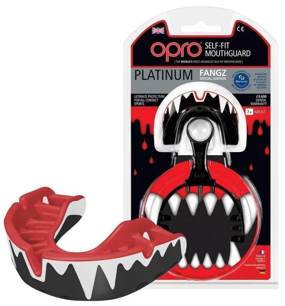 Opro Platinum Mouthguard (Fangz), 0843486001563