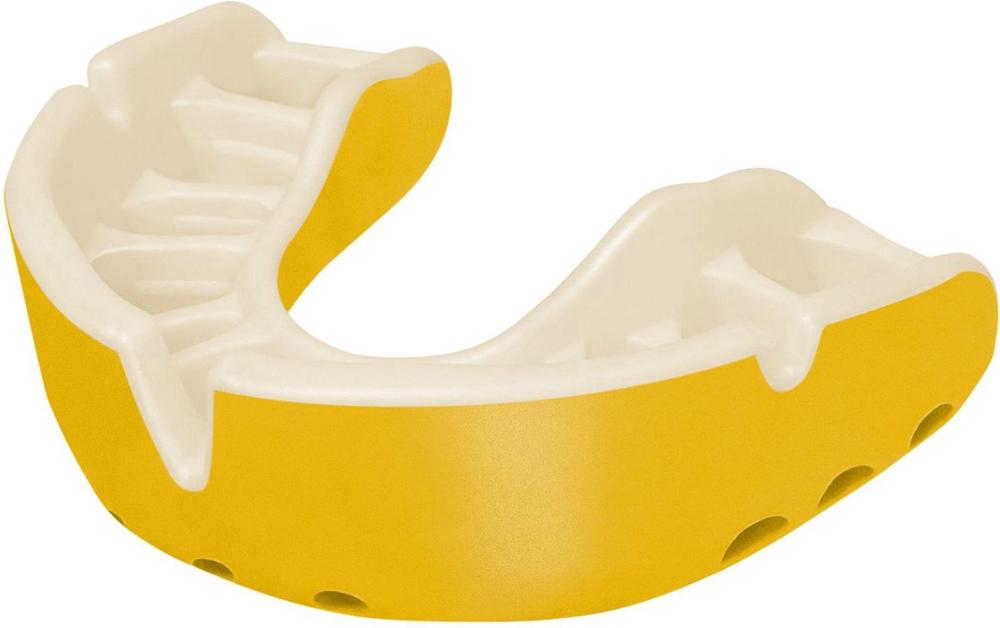 Opro Gold Mouthguard (Yellow/Pearl), 0843486002973