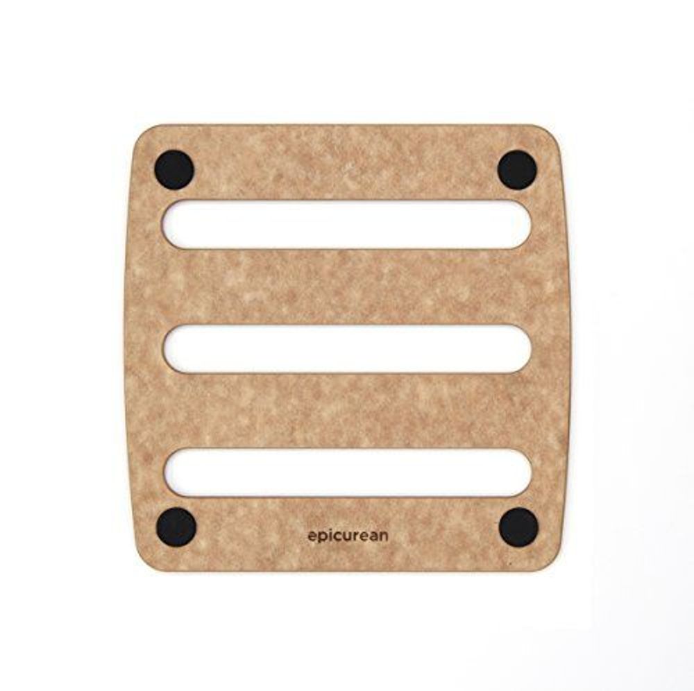 Epicurean Trivet, 7-Inch by 7-Inch, Natural/Black by Epicurean - ISBN: 0844809008511