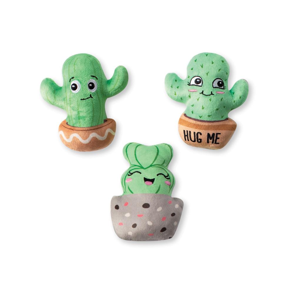 Fringe Studio Mini Plush Squeaker Dog Toy, Set of 3 On Point Buy