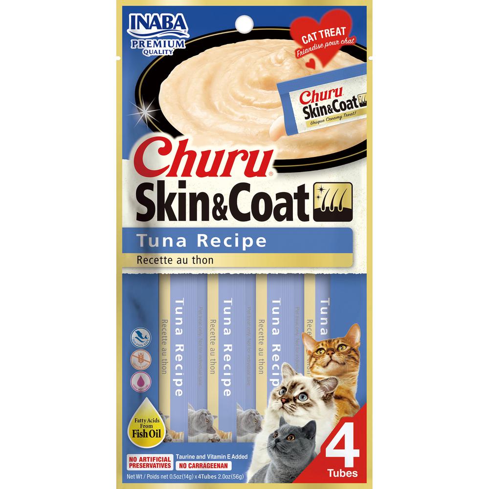 Cat Churu Puree Skin & Coat Tuna, 6 Pack - 56g, 0850006715756
