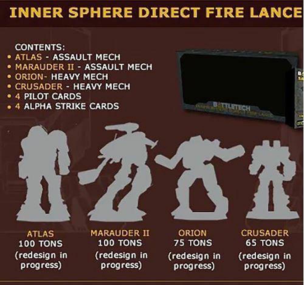 Catalyst Game Labs Battletech Inner Sphere Direct Fire Lance Buy