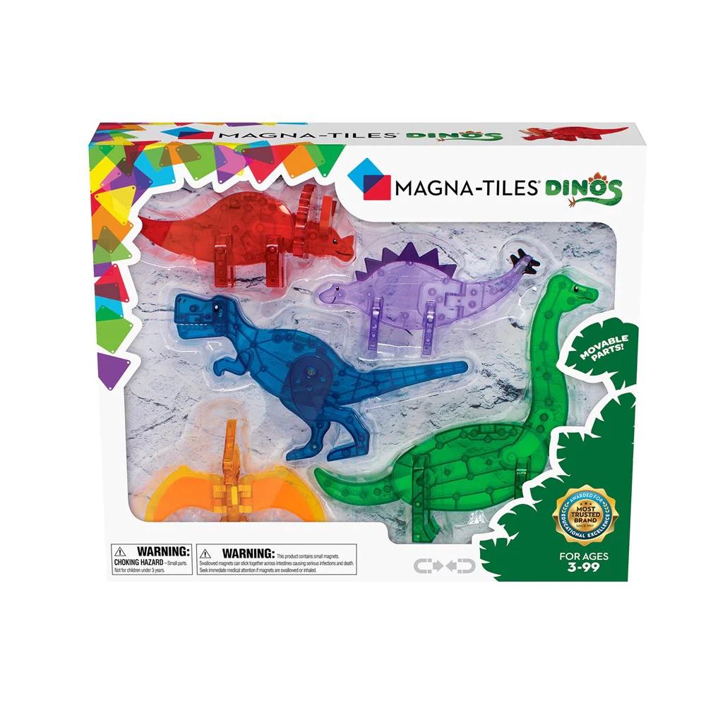 Magna Tiles Dinos Set, 5 Piece, 0850025176064