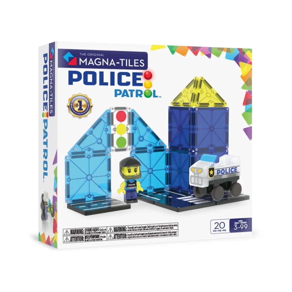 Magna-Tiles Police Patrol, 20 Piece, 0850025176484