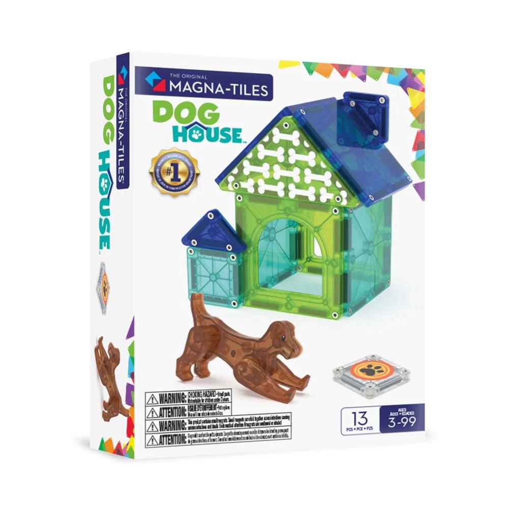 Magna-Tiles Dog House, 13 Piece, 0850025176569