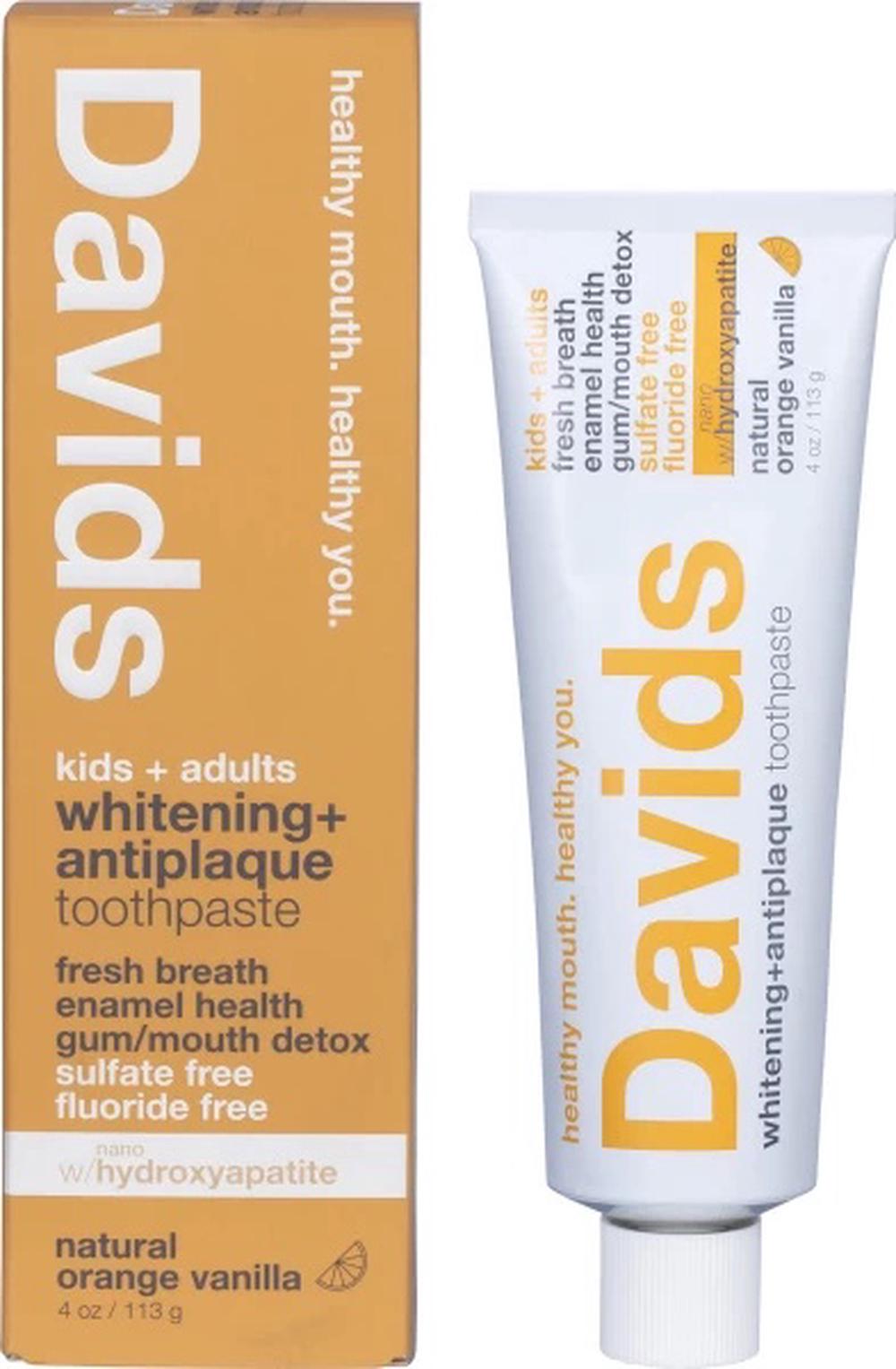 Whitening + Antiplaque Orange + Vanilla Toothpaste - 113g, 0850046443121