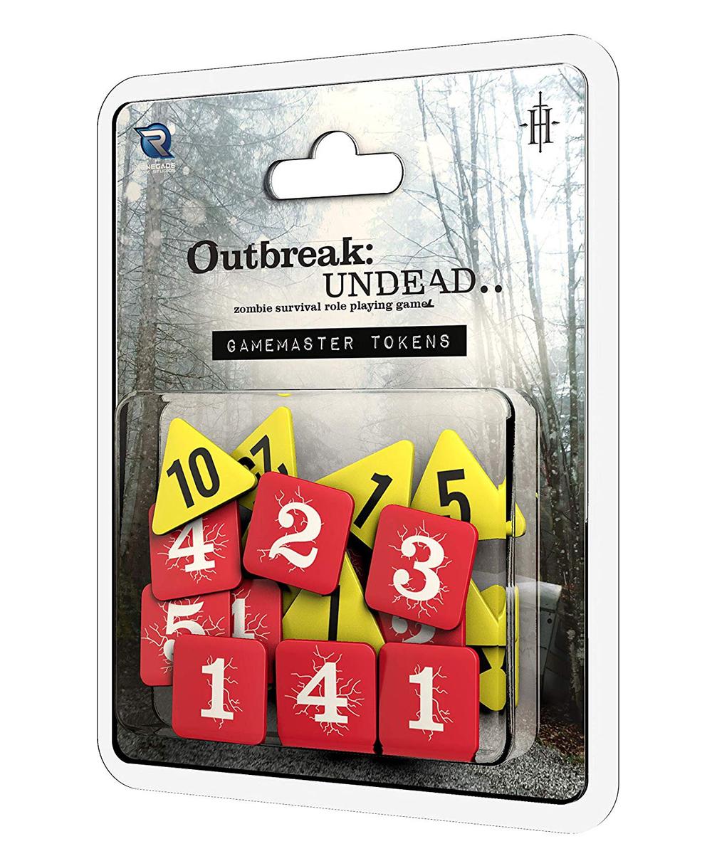 Renegade Game Studios Outbreak Undead 2nd Edition RPG Gamemasters Tokens, 0850505008564