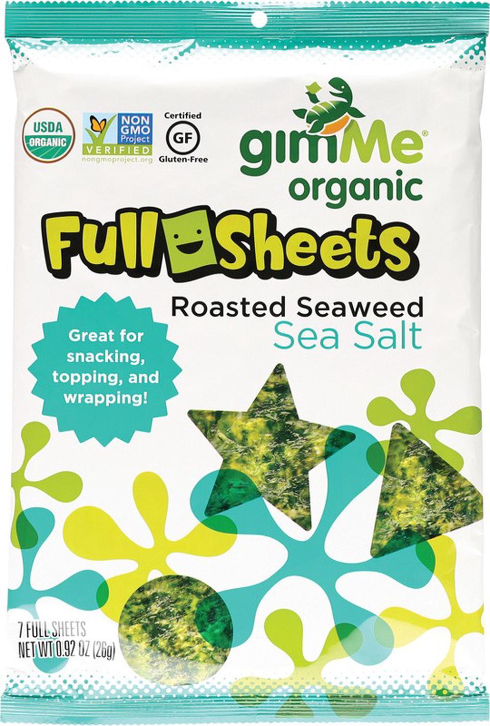 Roasted Seaweed Big Sheet (Sea Salt), 7 Sheet - 26g, 0851093004419