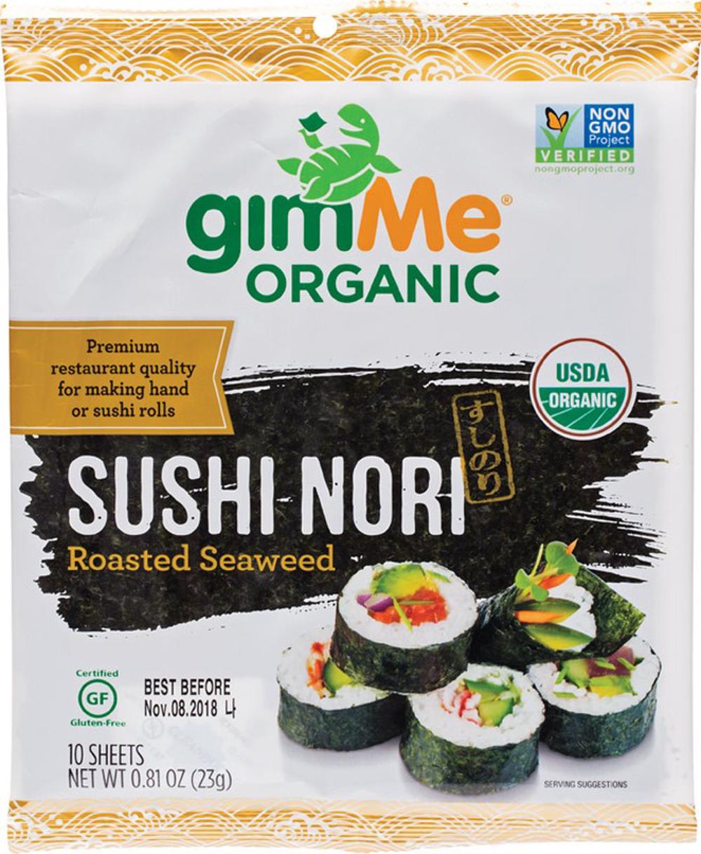 Roasted Seaweed Sushi Nori, 9 Sheet - 23g, 0851093004440