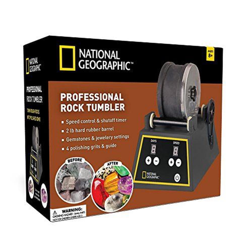 Professional Rock Tumbler by NATIONAL GEOGRAPHIC (Improved Quality Sept