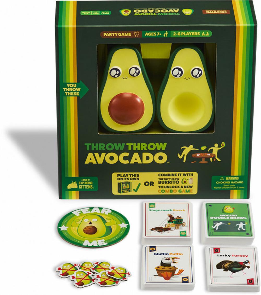 Exploding Kittens Throw Throw Avocado Board Game | Buy online at The Nile