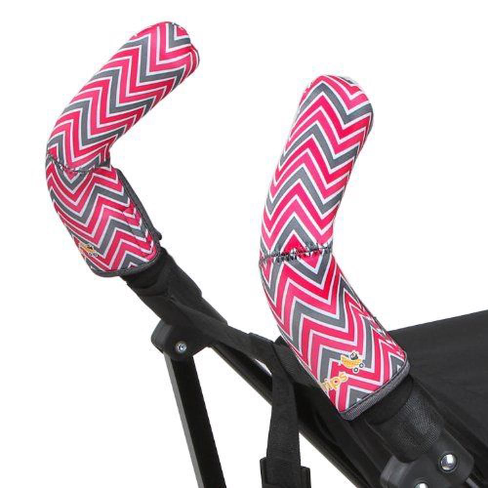 City Grips Stroller Grip Covers, Chevron Baby Pink, Double Bar Buy