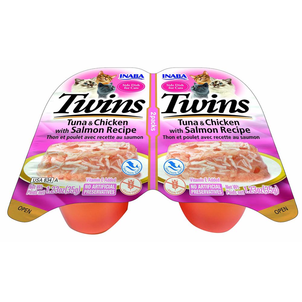 Inaba Cat Twins Tuna & Chicken with Salmon, 6 Pack - 70g by Inaba - ISBN: 0854871008777