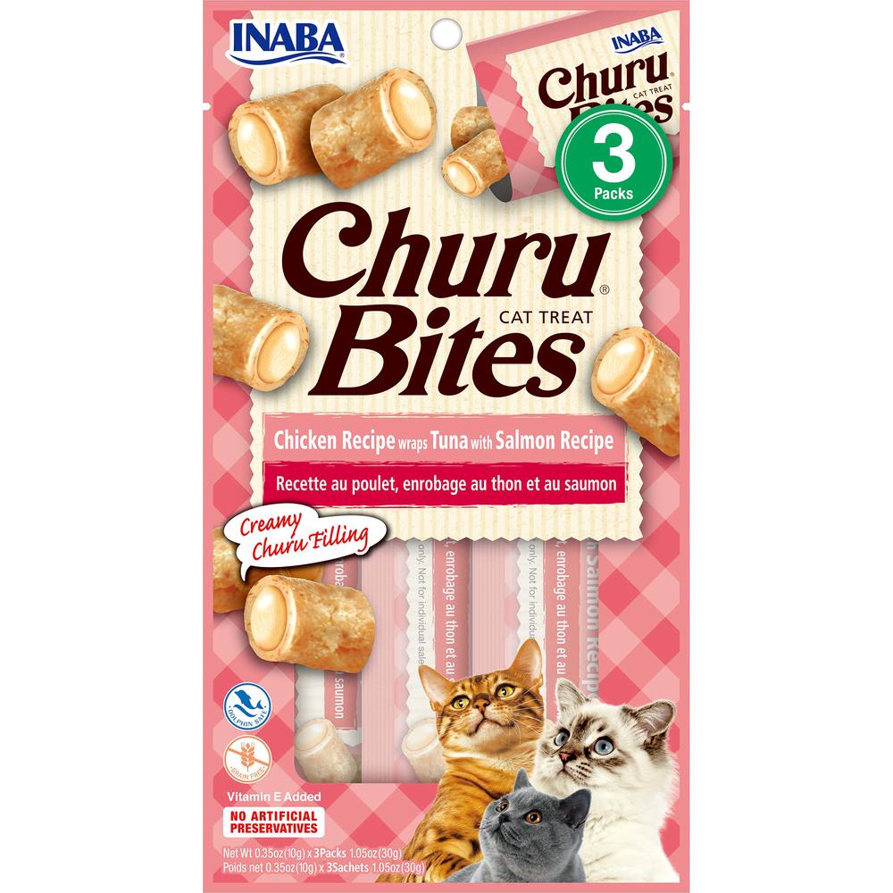 Cat Churu Bites Chicken Wrap Tuna & Salmon, 6 Pack - 30g, 0854871008944