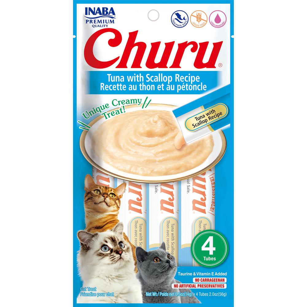 Cat Churu Puree Tuna with Scallop, 6 Pack - 56g, 0855958006587