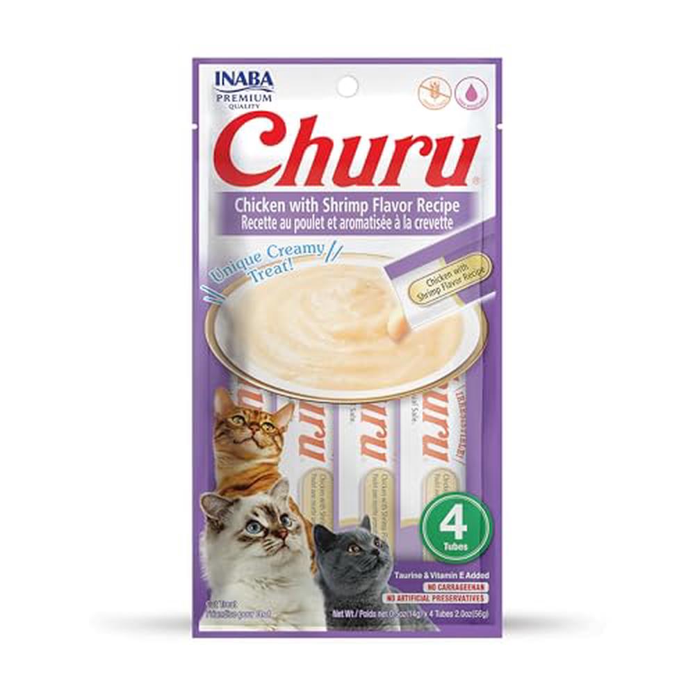 Cat Churu Puree Chicken with Shrimp, 6 Pack - 56g, 0855958006686