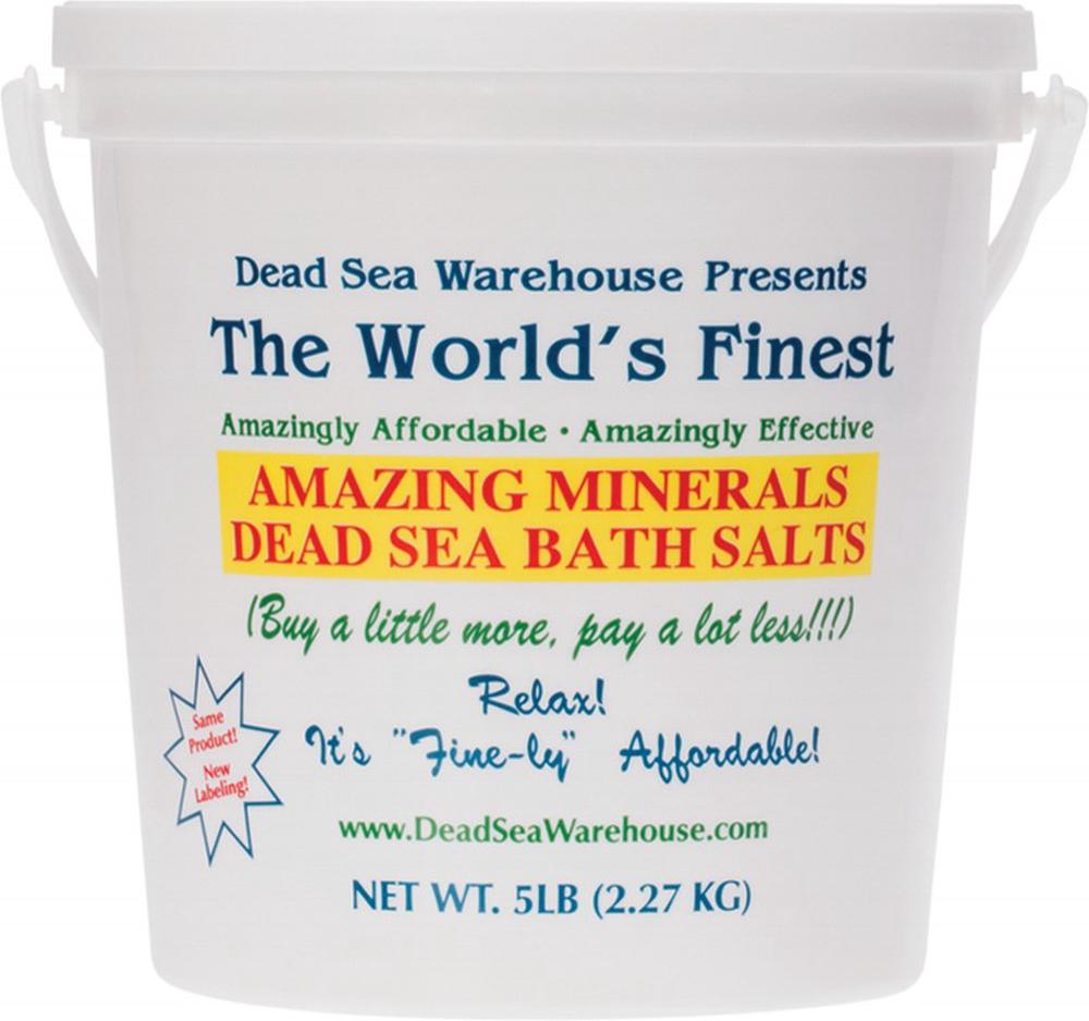 Dead Sea Bath Salts Bucket - 2.27kg, 0856035001013