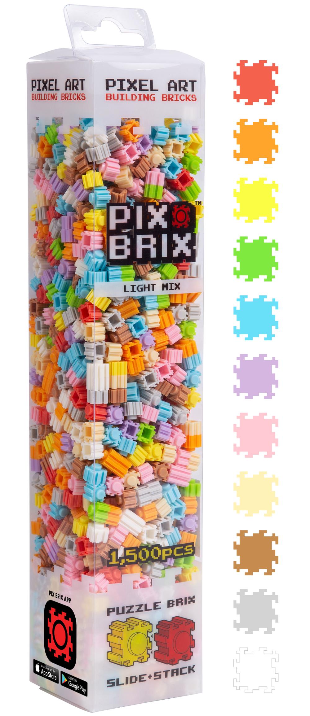 Pix Brix Pixel Art Puzzle Bricks Paint Can, 1,500 Pieces