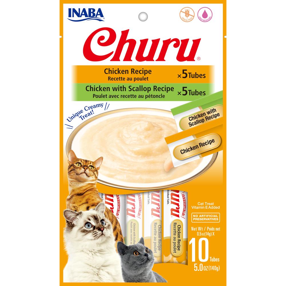Cat Churu Puree Chicken Varieties, 10 Pack, 0857276007154