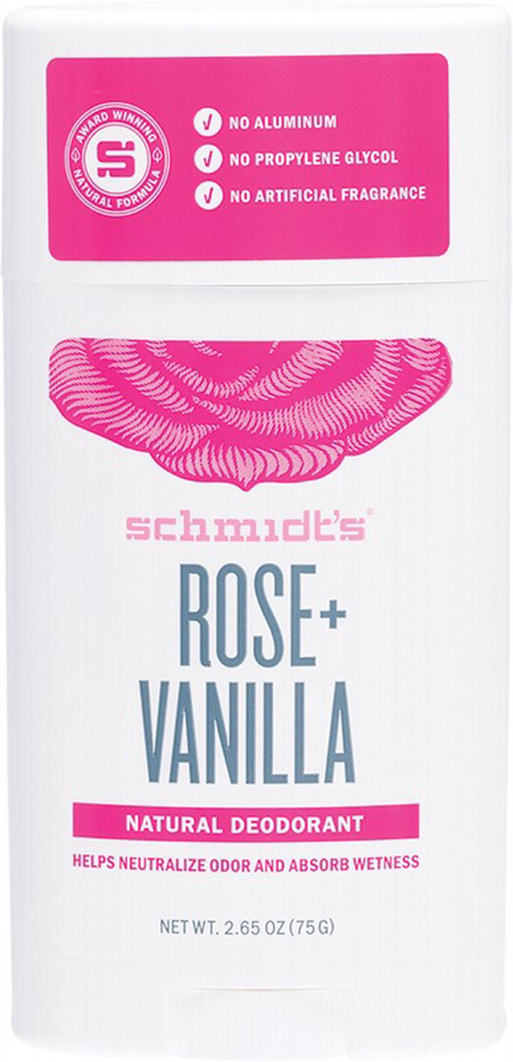 Deodorant Stick (Rose + Vanilla) - 75g, 0859139006083