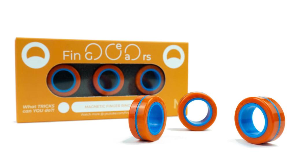 Magnetic Finger Ring (Orange/Blue), 0860003541265